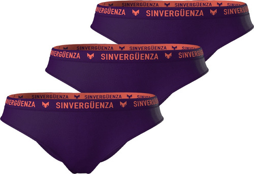 3-pack Bikini Sinvergüenza Jacaranda Para Mujer