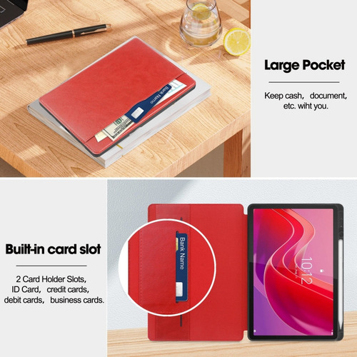 Funda De Tableta Roja For Lenovo Tab M11 Tb330fu