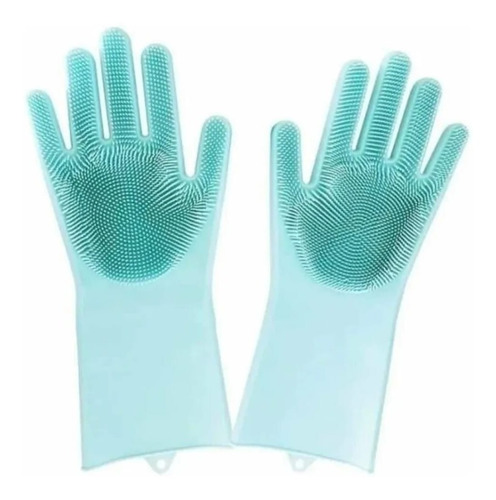 2 Guantes De Silicona Multiusos Mágicos Limpiezalavar Loza