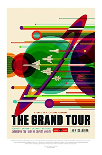 The Grand Tour Nasa Space Retro Travel Vintage Jpl Planets E