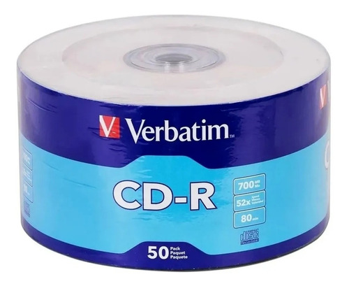 Verbatim #97488 Disco Compacto Cd-r 52x 80min 700 Mb C/50