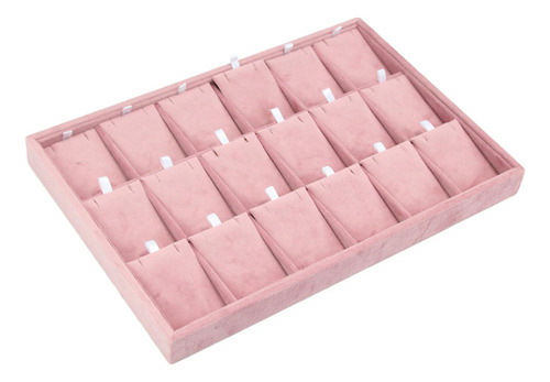 N Organizador De Joyas, Cajón De Joyería Bandeja Collar Rosa