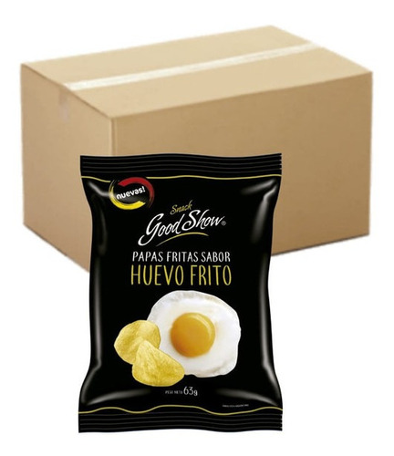 Papas Fritas Sabor Huevo Frito Good Show 14x63g