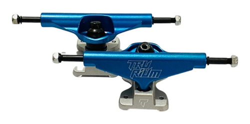 Truck Trurium Forjado 139mm Hollow Low Azul Prata 