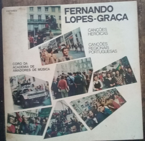 Lp Vinil (vg+) Fernando Lopes-graça Canções Heróicas Ed Pt