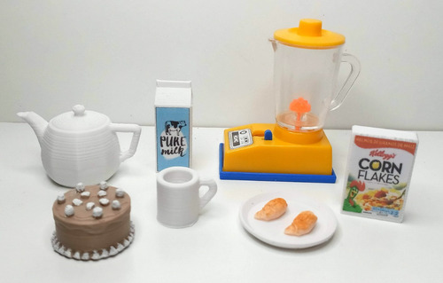 Accesorios De Cocina Miniaturas Para Muñecas Mod. 19