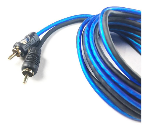 Imagen 1 de 3 de Cable De Audio Auxiliar 3 Metros Rca Carbon Audio