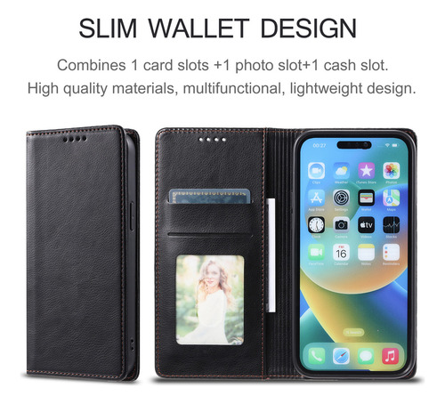 Funda Tipo Cartera Para Teléfono Redmi 13c 12 10 10c 9 11a