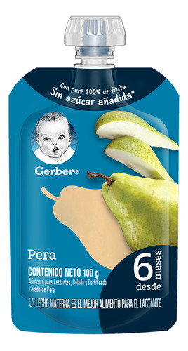 Compota De Pera Gerber 100gr 2 Unds