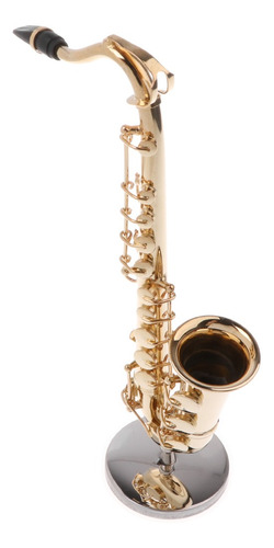 Imagen 7 de 11 de Hecho A Mano 14cm Saxofón Cobre Modelo Instrumento