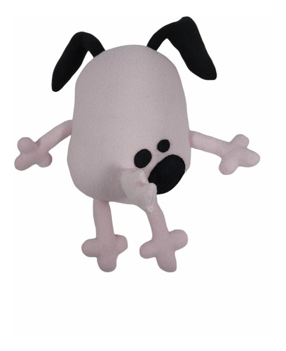 Peluche Coraje El Perro Cobarde 30 Cm Echo A Mano