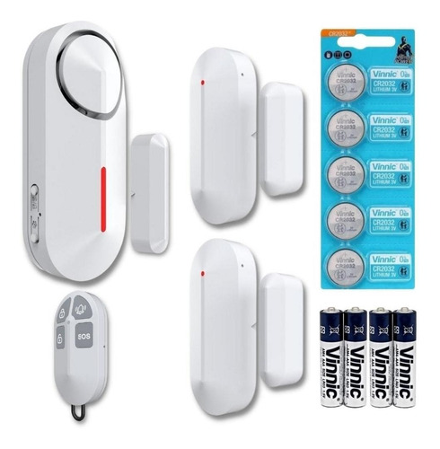 Kit Alarma Comercio Safe100 Inalámbrico+ Pilas+sensor Extra