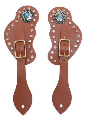 Set De 2 Botas Vaqueras Ecuestres Spur Straps