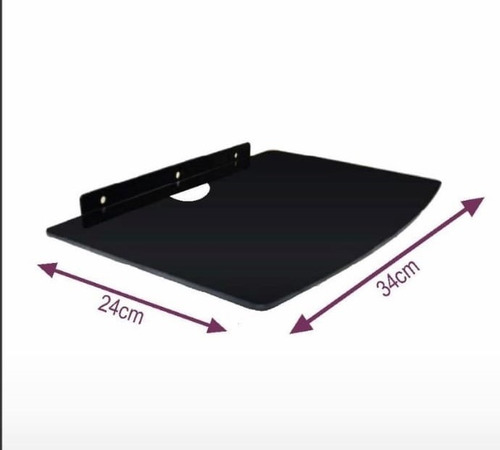 Imagen 2 de 9 de Soporte Para Tv Nb P6 De 40 A 75 +repisa Vidrio+kit Limpieza