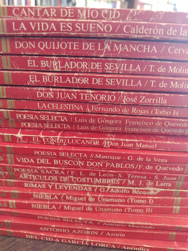 Lote X 18 Libros Siete Días. Clásicos Lit. Española. Olivos