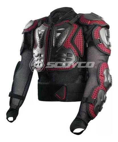 Chamarra Body Armor Moto Enduro Scoyco Protecciones Fas Moto