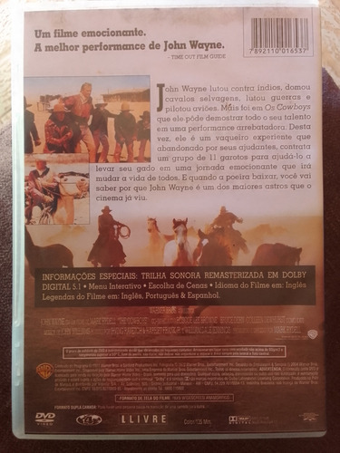 Dvd - Os Cowboys - Filme Com John Wayne (Usado)