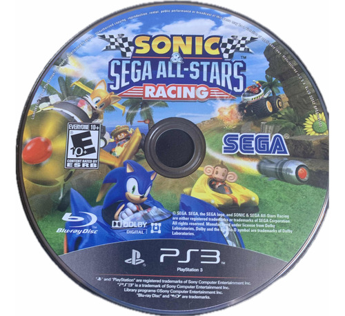 Sonic Sega All Stars Racing Ps3