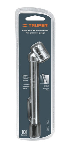 Imagen 3 de 3 de Calibrador De Aire Para Llantas 10 A 160psi Truper 19100
