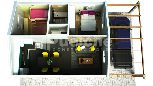 Hermosa Casa- 2 Dorm. Construcción Tradicional En 30 Días
