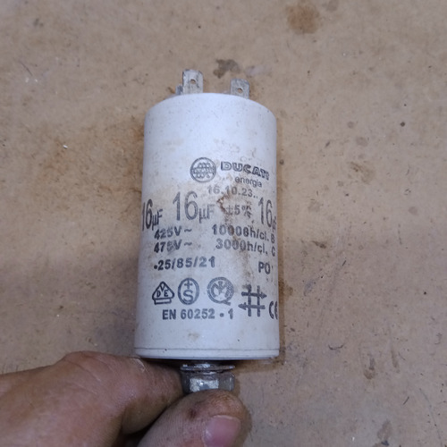  Capacitor Condensador De Arranque Lavarropas 16 Uf 475volts