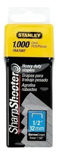 Grapas Corona Angosta 1/2  1000 Piezas Stanley Tra708t