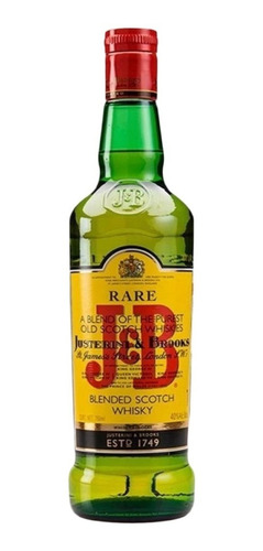 Whisky J&b Jyb Rare Justerini & Brooks Blended Scotch 750ml