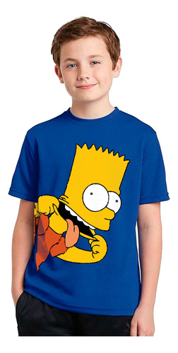 Camiseta Remera Bart Simpson 2 Bellos Diseños Varios Colores