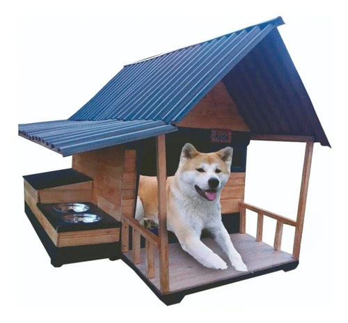 Casas Para Perros Grandes(techo Teja Para Intemperie)