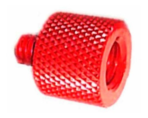 Adapt De Tornillo De Cámara De 3/8 Hembra A 1/4 Macho Rojo