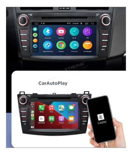 Auto Estereo Android + Carplay Mazda 3 2010-2013 Wifi Gps