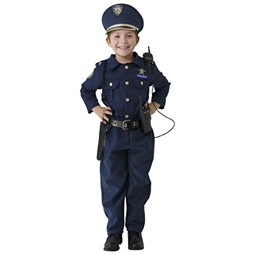 Disfraz Para Niños De Policía Con Accesorios Talla 2t