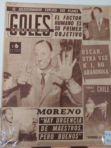 Revista Goles 702 9/1/1962