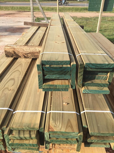 Imagen 6 de 9 de Tabla Deck Curadas Con Cca 242c/u Tratada Madera