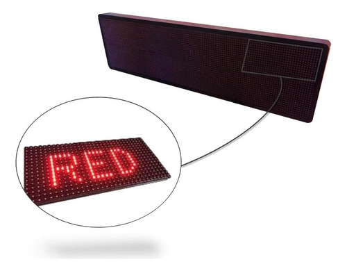 Módulo Led P10 Rojo 16x32cm Para Cartel Programable