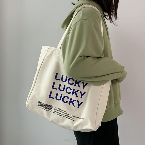 Bolsa De Compras Bolsa De Lona Reutilizable Bolsa De Hombro