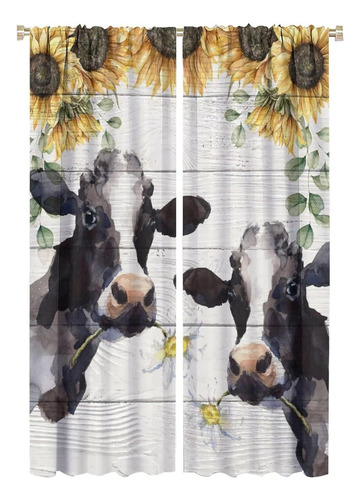 Cortinas De Ventana De Vacas Jestronry, Divertidas Cortinas