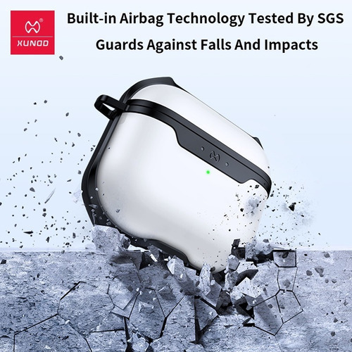 Imagen 9 de 10 de Funda Para AirPods Pro 2 Xundd Contra Golpes Gamer Blanco