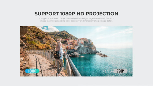 Proyector Con Pantalla Led -havit Pj207 Pro
