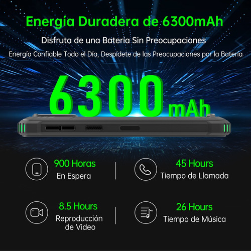 Oukitel Wp32pro Teléfono Celular Inteligente Dual Sim 24(6+18)+256gb Expansión De 1tb 6300mah 6.0in Hd Ip69k Impermeable Rugged Smartphone Faceid/nfc