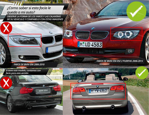 Imagen 8 de 10 de Facia Trasera Bmw Serie 3 E92 Tipo M3 325 330 335 2006-2010