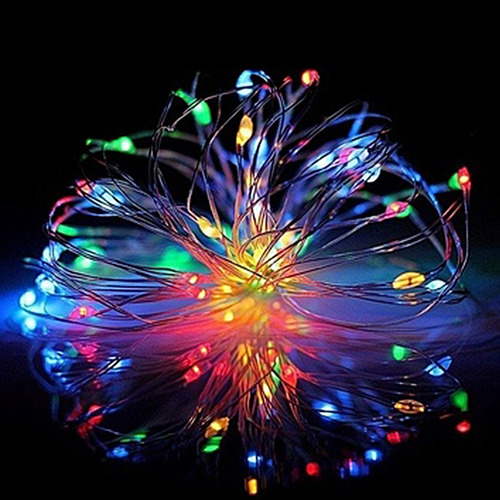 20pcs Luces Led Cadena 3m 30 Led A Pilas Decoración Hogar Rgb