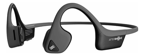 Fone de ouvido open-ear gamer sem fio AfterShokz Air slate gray com luz LED