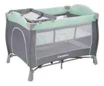 Comprar Cuna Corral Carestino Viena Verde Agua Mosquitero Y Bolso