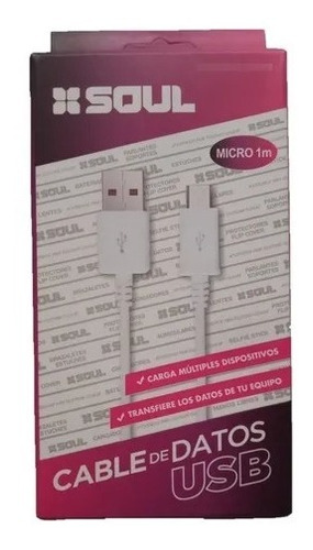 Cable 1 M Micro Usb Rapida Compatible Samsung Motorola
