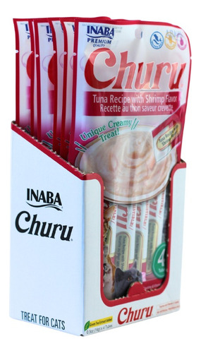Inaba Churu Premio Gato Atún Y Camarón Caja 192pz 14g