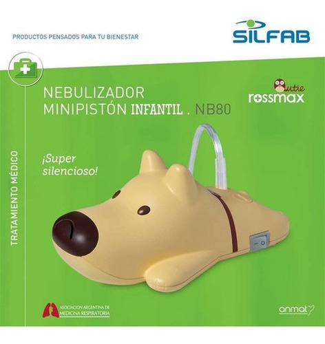 Nebulizador Mini A Piston Perrito Infantil Mod. Nb80 Silfab