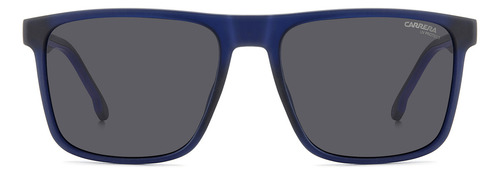 Lentes De Sol Carrera Para Hombre 8064/s Moda Lente Gris Varilla Azul Armazón Azul Diseño Ocean