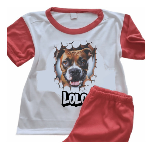 Pijamas Perro Schnauzer Infantil Personalizado Nombre 6409