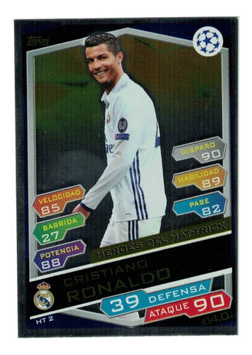 Carta Cristiano Ronaldo  Heroes Del Hat-trick Ucl 2016/2017